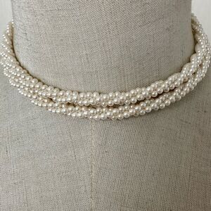 Faux pearl long retro  Kandy necklace